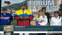 Ratifica pdte. Nicolás Maduro disposición al diálogo con la oposición