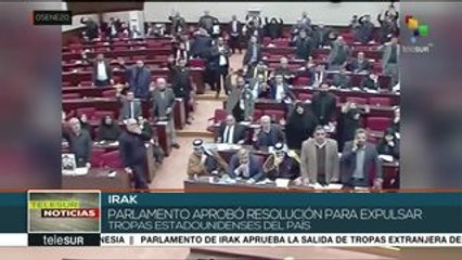 Parlamento iraquí aprueba resolución para expulsar a tropas de EE.UU.
