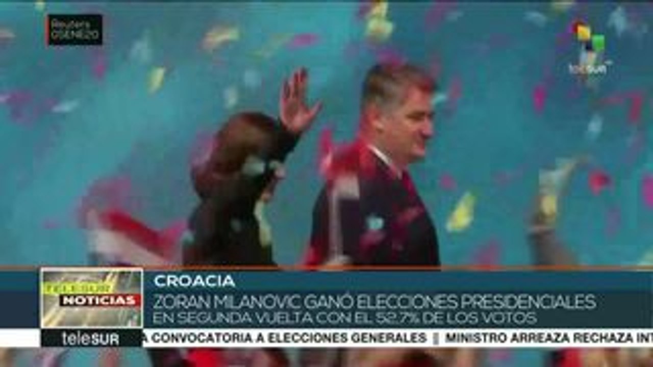 Zoran Milanovic gana la presidencia de Croacia en balotaje con 52.7%