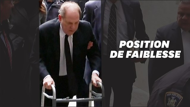 Au début de son procès, Harvey Weinstein au tribunal en déambulateur