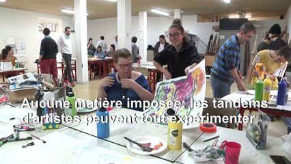 A Mulhouse, l'art comme point de rencontre entre étudiants et handicapés