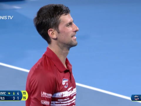 ATP Cup - D'un coup de défense fabuleux, Djokovic écoeura Monfils