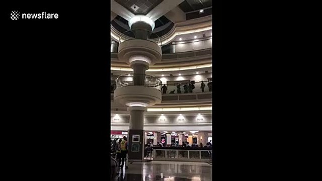 Hundreds of US troops gather for Middle East deployment in Atlanta airport