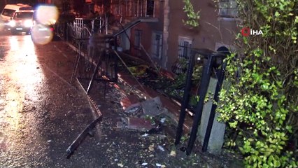 Çatı 100 metre uçup ok gibi saplandı