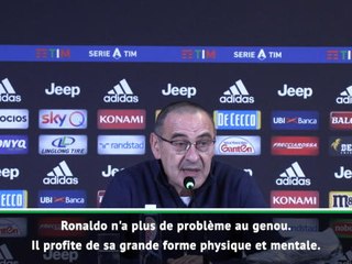 18e j. - Sarri : ''Maintenant que Ronaldo n'a plus de problème au genou...''