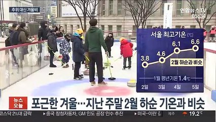 한겨울 맞아?…포근한 날씨에 눈 대신 겨울 호우