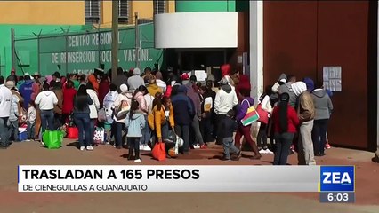 165 presos de Cieneguillas fueron trasladados a Guanajuato