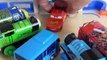 Spiderman. Thomas. Disney Cars. Tayo small bus garage toy  cockroach monster story