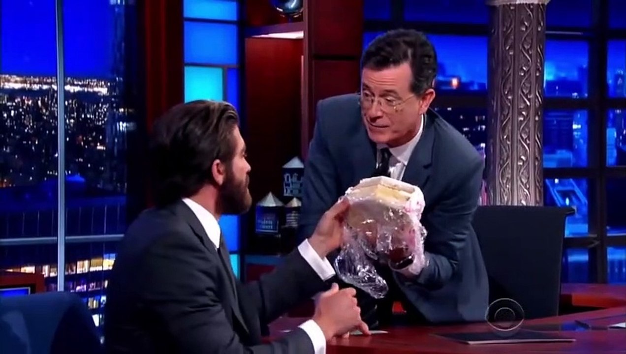 jake gyllenhaal being chaotic on talk shows for 7 minutes straight