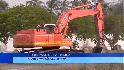 Les travaux de reconstruction et d’aménagement du Boulevard de la Marina à Cotonou