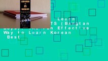 Full version  Learn Korean with BTS (Bangtan Boys): The Fun Effective Way to Learn Korean  Best