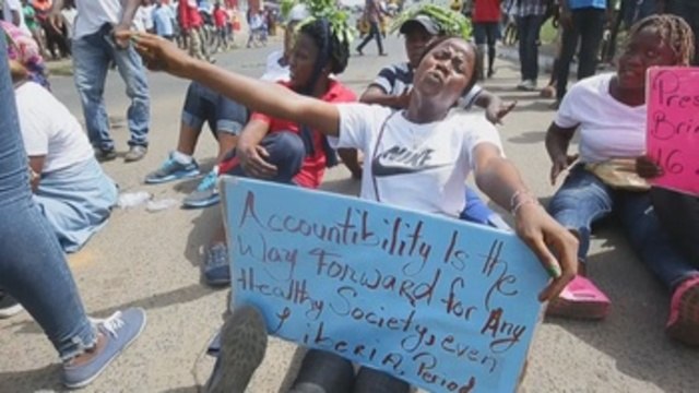Protestas en Liberia contra la crisis económica y la corrupción