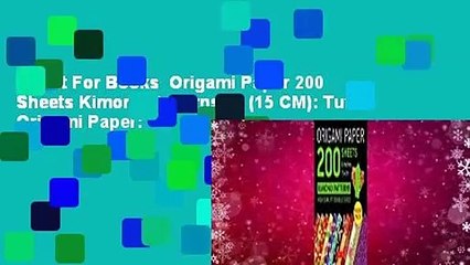 Download Video: About For Books  Origami Paper 200 Sheets Kimono Patterns 6