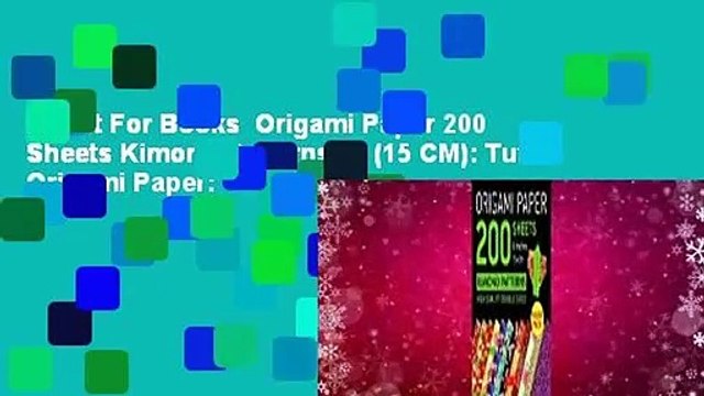 About For Books Origami Paper 200 Sheets Kimono Patterns 6 (15 CM): Tuttle Origami Paper: