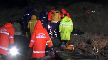 Heyelan altında kalan vatandaş hayatını kaybetti