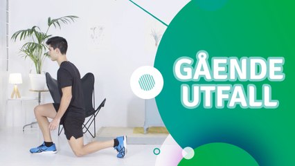 Gående utfall - Trenings Glede