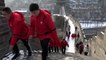 China's Great Wall wakes up to snow