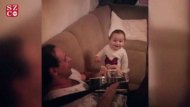 Berkay ile Kaan’ın baba kız eğlencesi