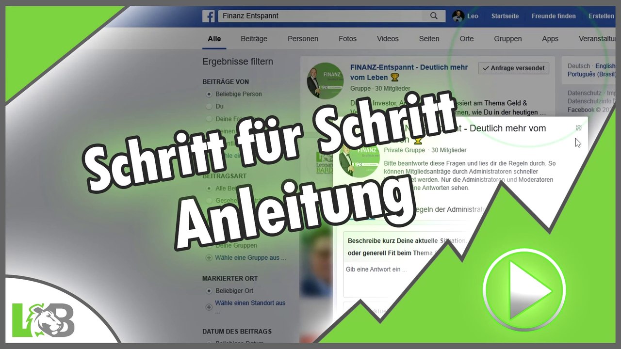 FINANZ-Entspannt - Deutlich mehr vom Leben  (Tutorial Facebook-Gruppe)