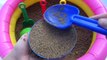 Play with sand  molds balls on Playground _ Play with Shovels toys in pool