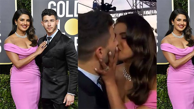 Priyanka Chopra amps up pink gown with diamonds at Golden Globes 2020