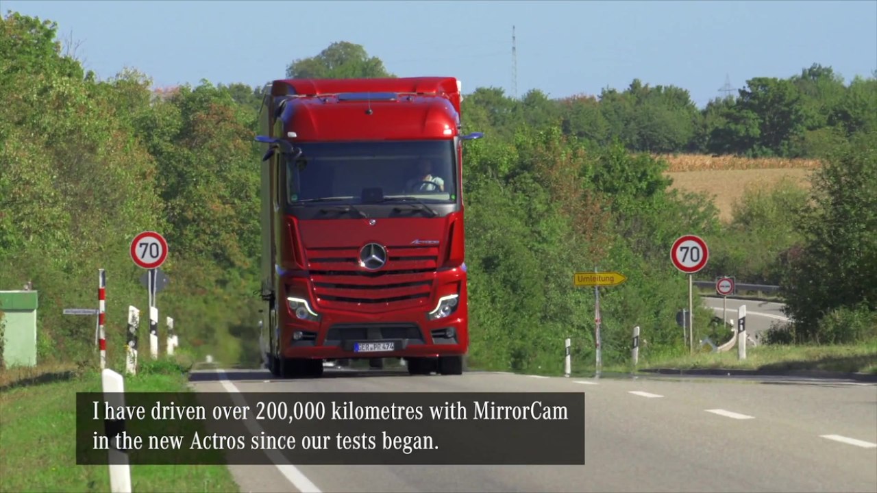 Einzigartig im Fernverkehr - die MirrorCam ersetzt den Spiegel