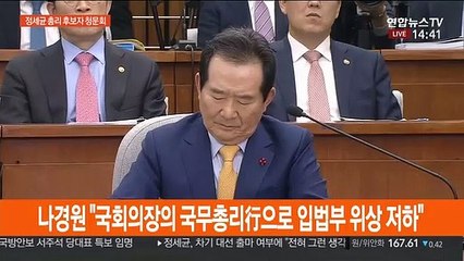[현장연결] 나경원 "삼권분립 훼손"…정세균 "국민이 판단할 일"