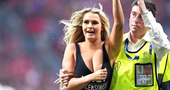 Şampiyonlar Ligi finalinde sahaya giren Kinsey Wolanski, bu kez yaptığı sporla gündemde
