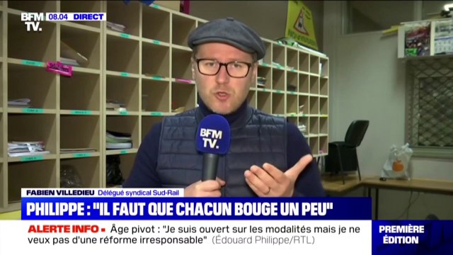 Il faut que chacun bouge un peu : Fabien Villedieu (Sud-Rail) estime que les propos d'Édouard Philippe sont d'un mépris total