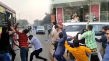 जेएनयू में हिंसा के बाद अब अहमदाबाद में बवाल, ABVP-NSUI समर्थकों में चले लाठी-पत्थर, VIDEO