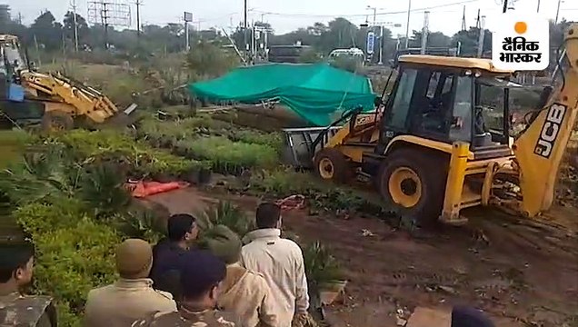 400 करोड़ की सरकारी जमीन से अवैध कब्जा हटाने पहुंची टीम का विरोध, मंत्री जयवर्धन का काफिला रोका
