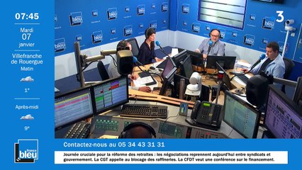 La matinale de France Bleu Occitanie du 07/01/2020