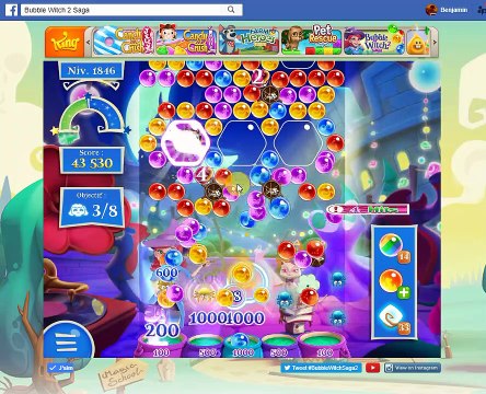 Bubble Witch Saga 2-Level 1846