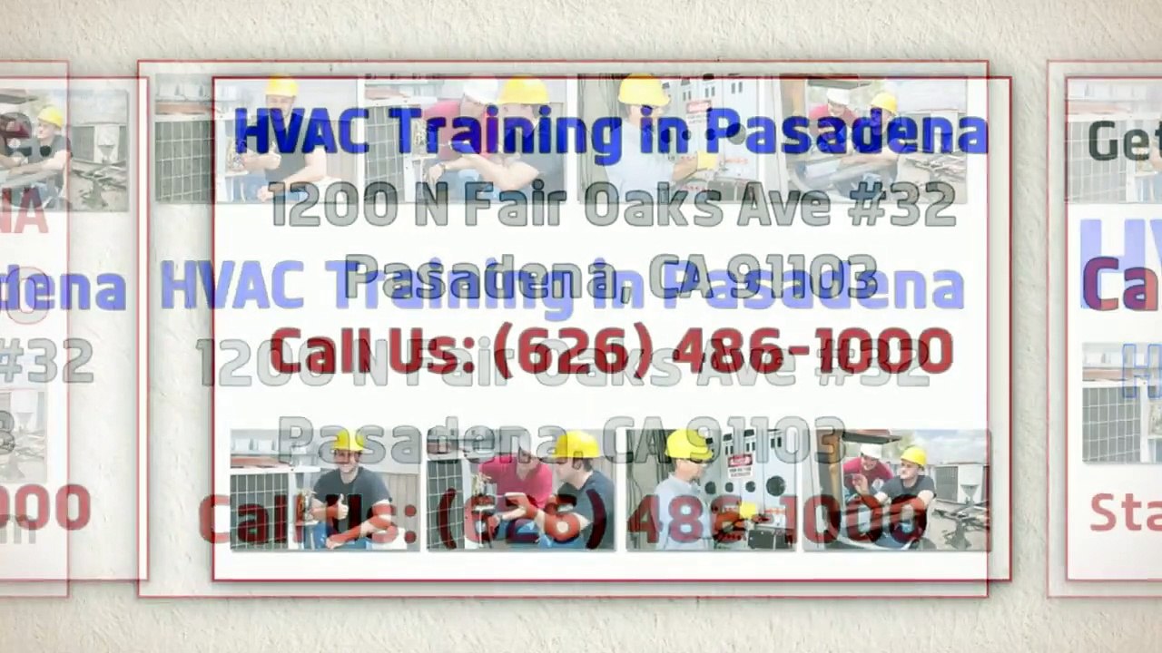 HVAC Schools in California Pasadena HVAC School video Dailymotion
