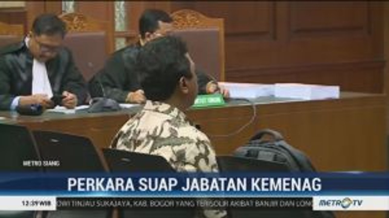 Romahurmuziy Dituntut Empat Tahun Bui