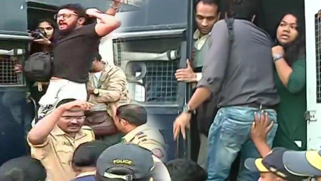 Students in Mumbai held protests in support of JNU students