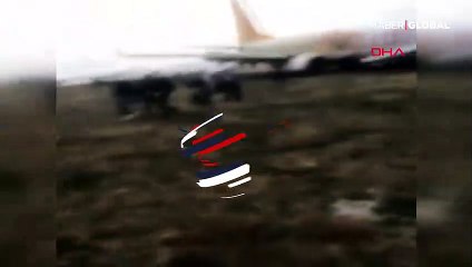 Sabiha Gökçen'de yolcuların kurtarılma anı