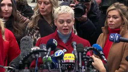Rosanna Arquette y Rose McGowan hablan tras el juicio contra Weinstein