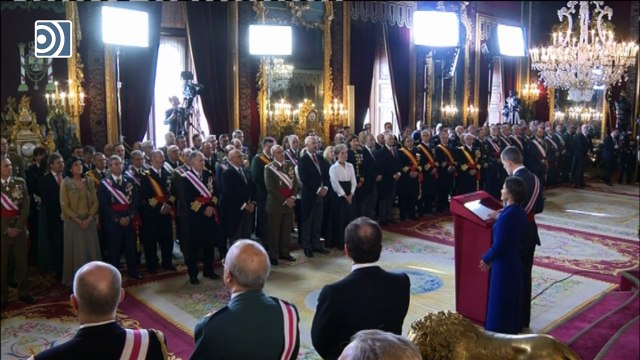 El Rey destaca el compromiso de Fuerzas Armadas y Guardia Civil con España y la Constitución