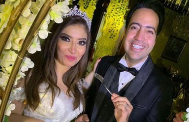 شاهدوا زفة غادة رجب ولحظة مؤثرة جمعتها بوالدها