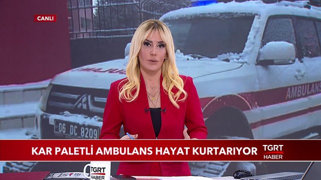 Kar Paletli Ambulans Hayat Kurtarıyor