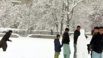 الثلوج تغطي العاصمة كابول