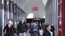 people going in and out of the royal opera house | Free to Use Footage  | Music & Sounds Effect#20