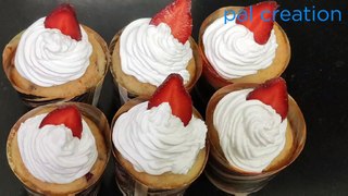 Strawberry cup cake