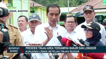 Presiden Jokowi Tinjau Lokasi Banjir Bandang di Lebak, Banten