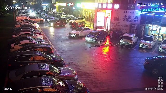 Chinese motorist deliberately rams car 11 times as it blocked their way out of car park