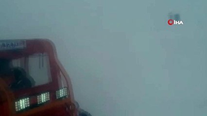 Kar nedeniyle mahsur kalan işçi kurtarıldı