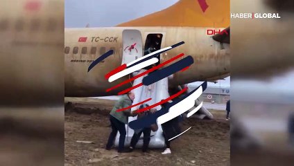 Sabiha Gökçen Havalimanı'nda uçak pistten çıktı