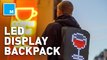 Wearable screen backpack lets you play Tetris on it and stream animations