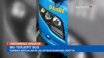 Detik-Detik Ibu Terjepit Bus Damri Bandara Soetta Diselamatkan